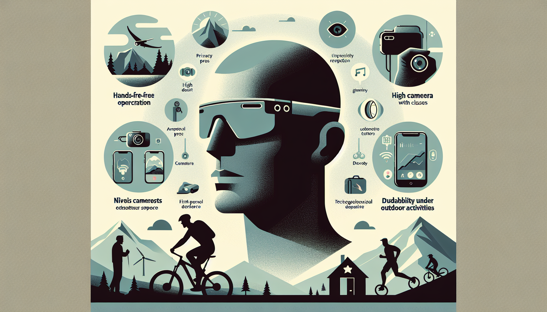 Nuevas gafas inteligentes con cámara: pros y contras de su uso en actividades al aire libre