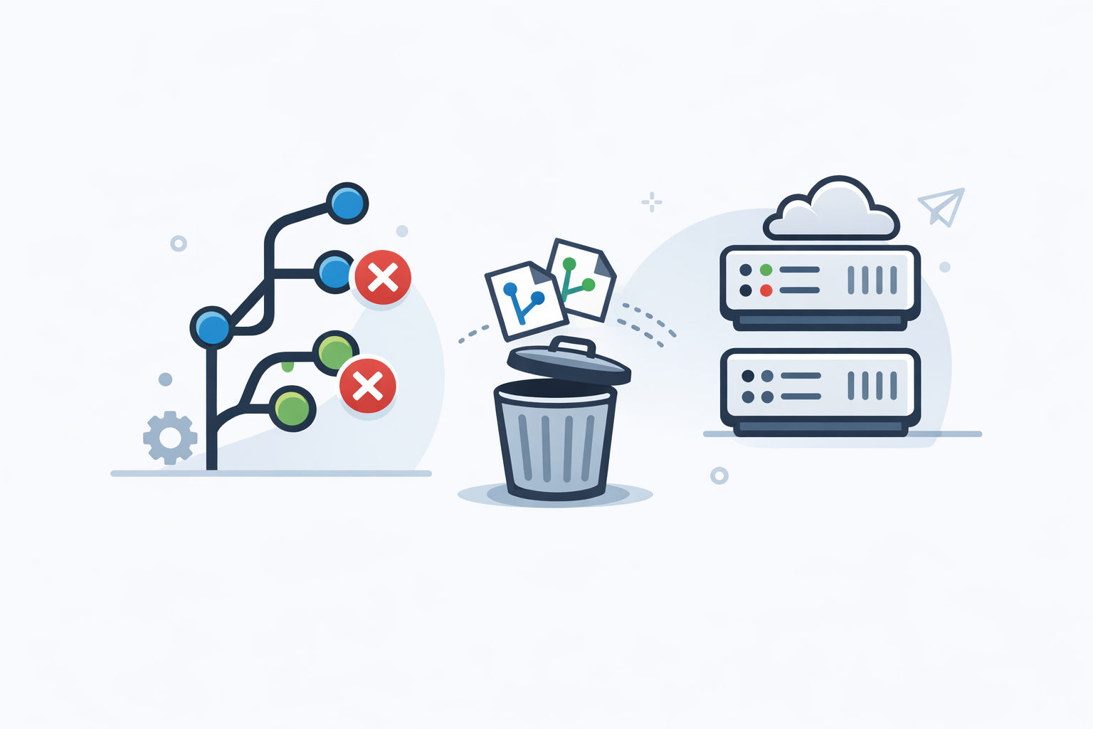 Cómo eliminar ramas locales y remotas en Git