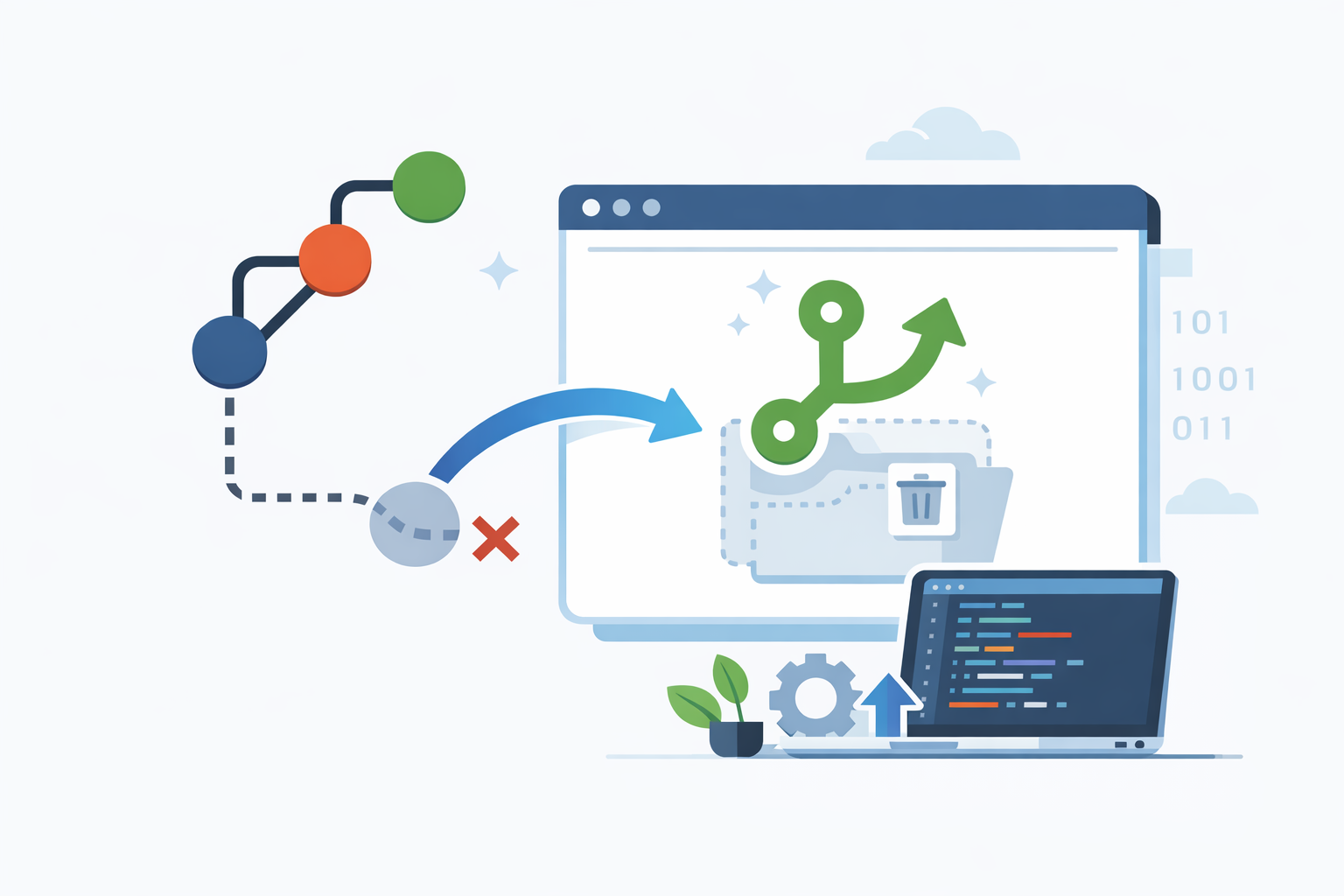 Cómo recuperar una rama eliminada en Git